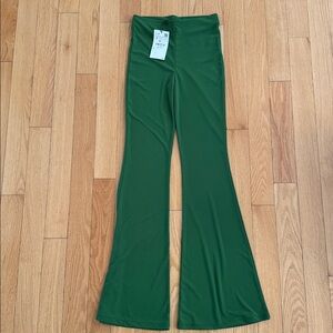 Zara Green Flared Pants